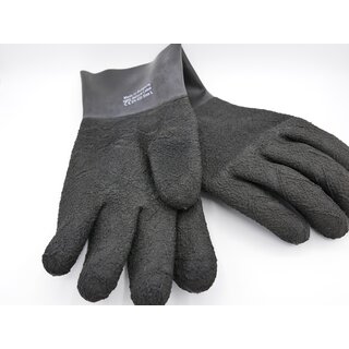 Polaris Latex Trockentauch-Handschuhe schwarz